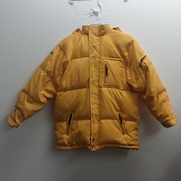 GAP Winter Coat size XL (12) Yellow 70% Down 30% Feathers - Picture 1 of 14